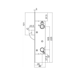 Låskasse 311/50 hakereile