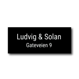 Postkasseskilt - Design selv!