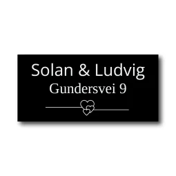 Postkasseskilt - Design selv!