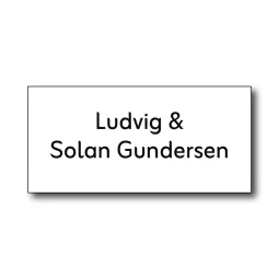 Postkasseskilt - Design selv