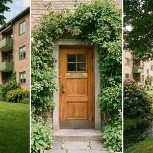 fasadebildet av borettslag