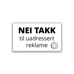 Nei takk til uadressert reklame