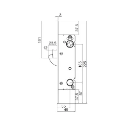 Låskasse 311/35 hakereile