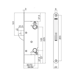 Låskasse 311/50 hakereile