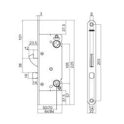 Låskasse 410/50 hakereile